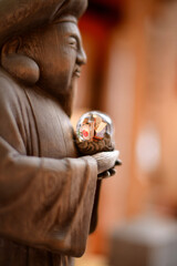 buddha statue in the temple Kyoto Japan