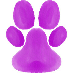 Watercolor Paw Print Clipart, Cat And Dog Paws Clipart png