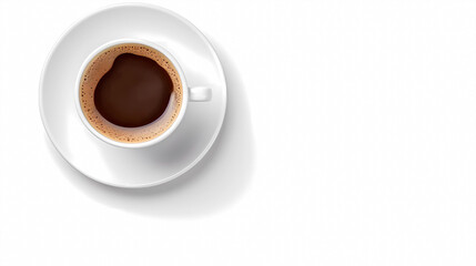 Coffee on a white background

