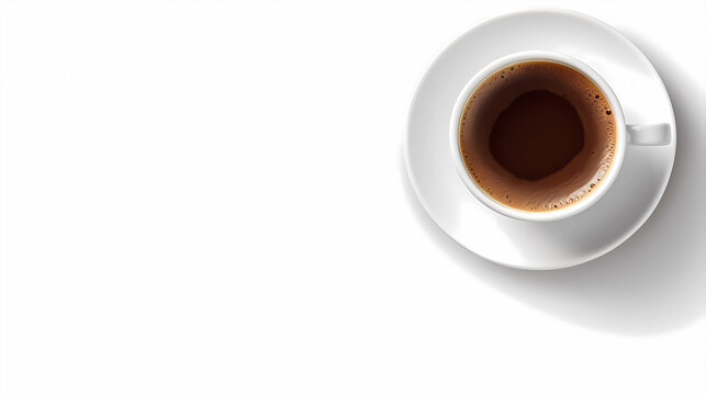 Coffee on a white background
