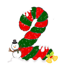 christmas card with snowman