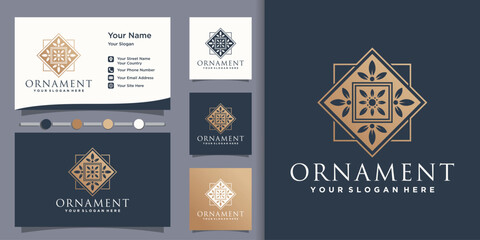 Ornament  logo design simple concept Premium Vector Part 3