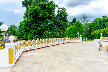 The Lokachantha American Burmese Universal Peace Pagoda constructed in Marlboro, New Jersey, United States. June 2023