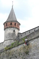 Fototapeta na wymiar old castle tower