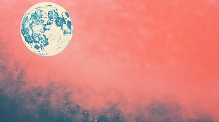 Naklejka na ściany i meble Abstract background of the moon in aesthetic colors. Generative AI