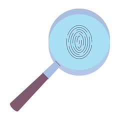 Isolated colored magnifying glass sketch icon Vector illustration