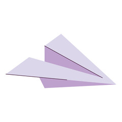 Isolated colored airplane paper sketch icon Vector illustration