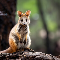 A wallaby in it's natural habitat is a treasured part of Australia's unique wildlife.
