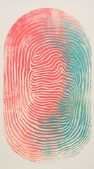 Abstract background of fingerprint on paper. Generative AI