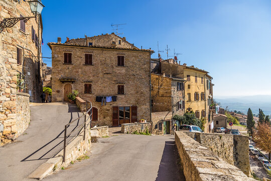Volterra, Italy. Old buildings