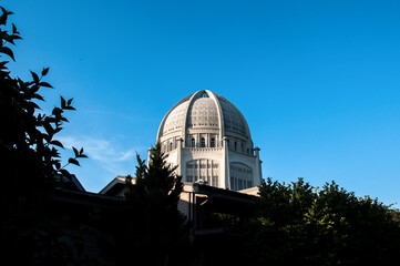 Bahá'í House of Worship Temple Over Trees - Wilmette Chicago, IL