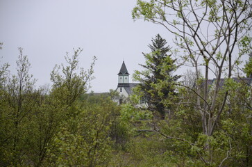 Icelandic Church On A Hill 