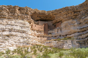 Montezuma's castle cliffside dwelling in Camp Verde