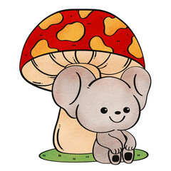 cartoon mushroom