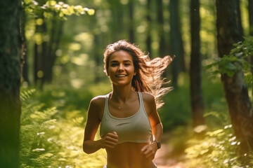 Female runner fitness runner during outdoor workout