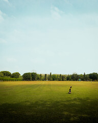 Having fun in the park
