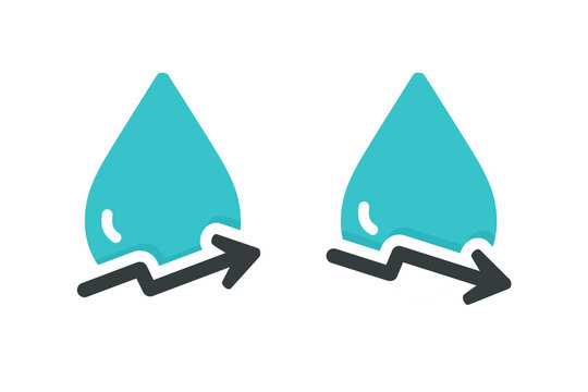 Low water icon. Vector illustration