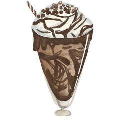 Chocolate Sunday ice cream