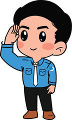 cartoon illustration of a man in a suit