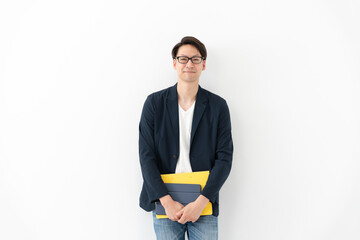 カジュアル男性ポートレート　