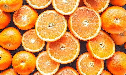 Slices of citrus fruit- oranges