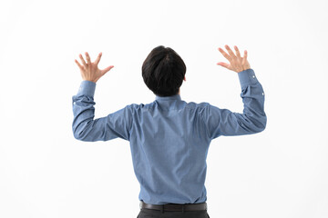 ショックを受けるビジネスマン