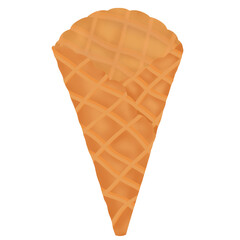 ice cream cone isolated