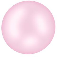 pink ball isolated