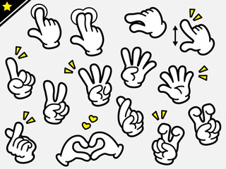 Fototapeta premium hand-gesture-icon-set-part2