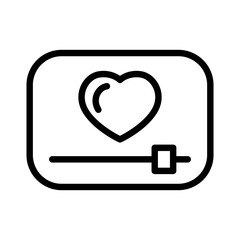 Fototapeta premium Romantic movie icon