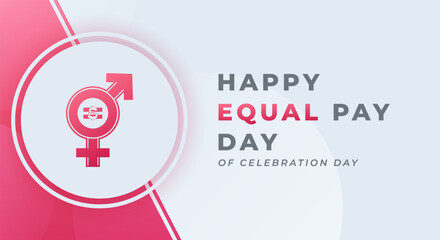 International Equal Pay Day Celebration Vector Design Illustration for Background, Poster, Banner, Advertising, Greeting Card