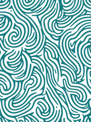 Fototapeta na wymiar Abstract Seamless Zebra Wavy Lines Pattern Background