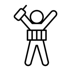 Suicide bomber icon