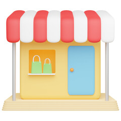 3D Store Icon
