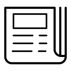 Fototapeta premium Newspaper icon