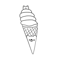 Ice cream hands drawn 