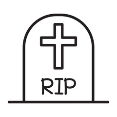 Fototapeta premium Tombstone icon