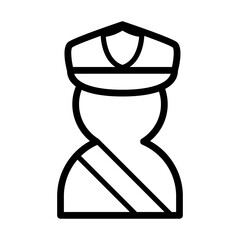 Traffic police icon