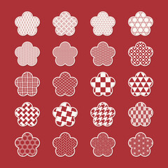 和柄ステッカーアイコン（梅）