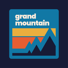 Mountain outdoor badge