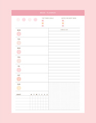 Today Weekly Monthly Planner. (Peach) 