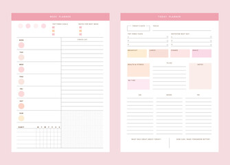 Today Weekly Monthly Planner. (Sky Ocean) 