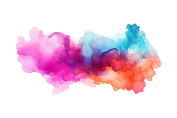 Watercolor stain isolated