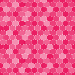 Pink honeycomb pattern. Honeycomb vector pattern. Honeycomb pattern.  Seamless geometric pattern for floor, wrapping paper, backdrop, background, gift card, decorating.
