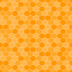 Orange honeycomb pattern. Honeycomb vector pattern. Honeycomb pattern.  Seamless geometric pattern for floor, wrapping paper, backdrop, background, gift card, decorating.