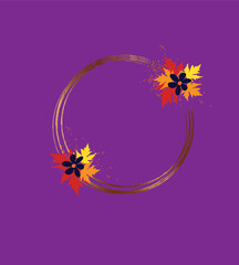 halloween, frame, holiday, postcard, autumn