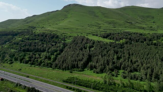 4k High definition drone video of the beautiful Lake Sevan- Armenia