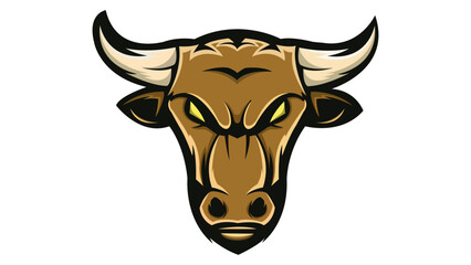 Mighty Horns: A Vector Bull Illustration
