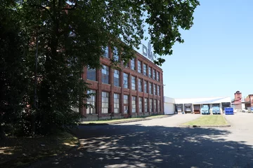 Fotobehang L'usine DMC, entreprise de filature, ville de Mulhouse, département du Haut Rhin, France © ERIC