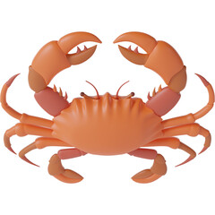 Cute Crab 3d Illustration